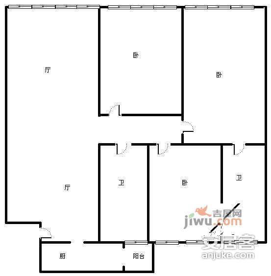 御都花园别墅4室3厅3卫319㎡户型图