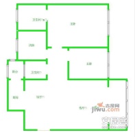 东篱居二期3室2厅2卫130㎡户型图