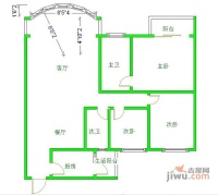 澳林春天3室2厅2卫124㎡户型图