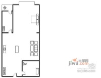 西景花园1室1厅1卫60㎡户型图