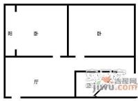 光荣北路小区2室1厅1卫65㎡户型图