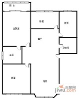 紫荆嘉苑3室2厅2卫170㎡户型图