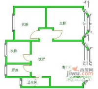 紫荆嘉苑3室2厅1卫139㎡户型图