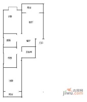 鸿运之星3室2厅1卫113㎡户型图