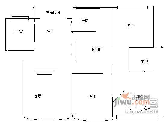 黄金海岸3室3厅2卫200㎡户型图