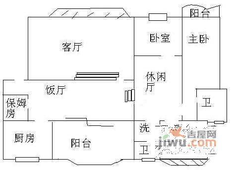 黄金海岸4室3厅2卫188㎡户型图