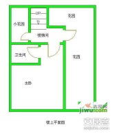 香木林新城2室2厅2卫124㎡户型图