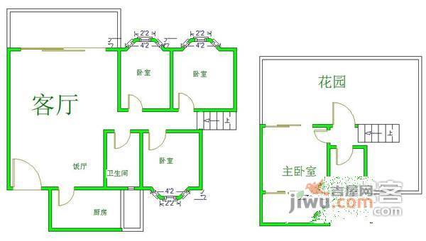 香木林新城4室2厅2卫160㎡户型图