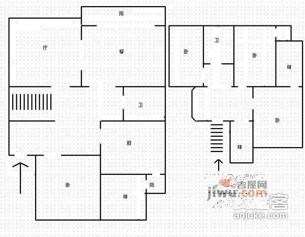 蜀风花园城4室3厅3卫230㎡户型图