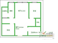 上东锦城B区2室2厅1卫90㎡户型图