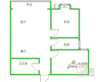 花好月圆1室1厅1卫521㎡户型图