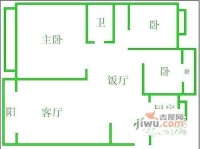 新沙河阳光水岸3室2厅2卫176㎡户型图