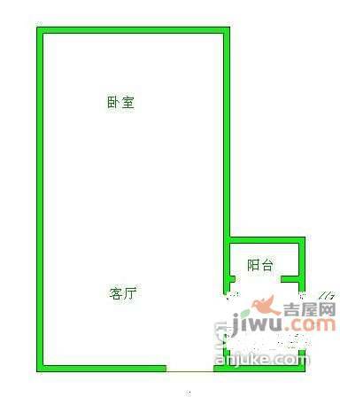 金沙园2期1室0厅1卫47㎡户型图