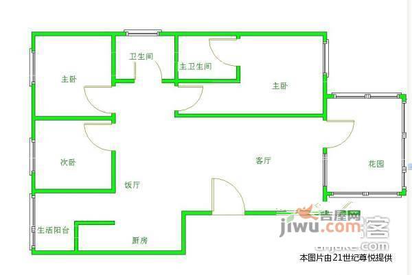 橄榄郡4室2厅2卫162㎡户型图