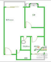 远鸿方程式2室2厅1卫92㎡户型图