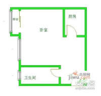 远鸿方程式1室0厅1卫户型图