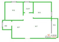 西青路小区2室2厅1卫104㎡户型图