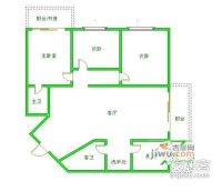 众合西景3室2厅2卫114㎡户型图