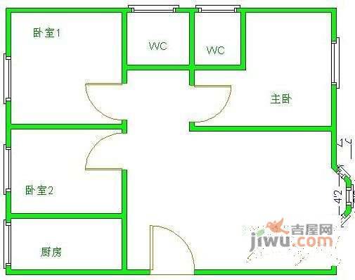 菁华园3室2厅2卫183㎡户型图