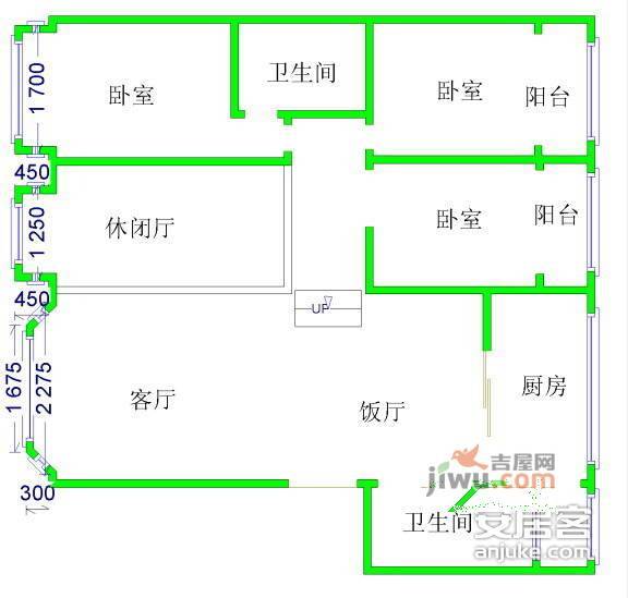 菁华园4室2厅2卫183㎡户型图