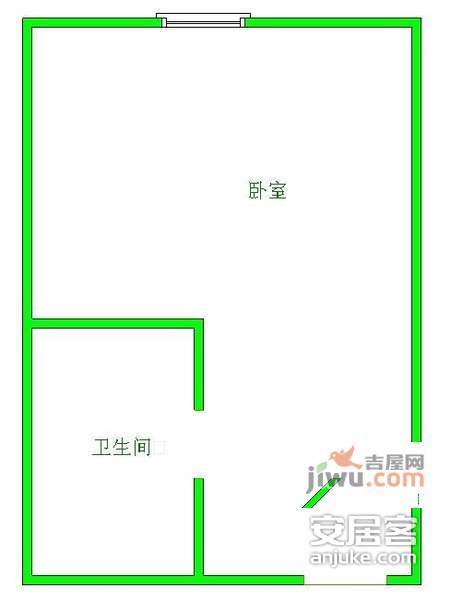 菁华园1室0厅1卫45㎡户型图