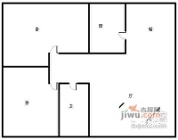 智业逸景爱丽舍2室2厅1卫86㎡户型图