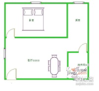 智业逸景爱丽舍1室1厅1卫68㎡户型图