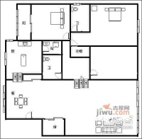 金林半岛3室2厅2卫198㎡户型图