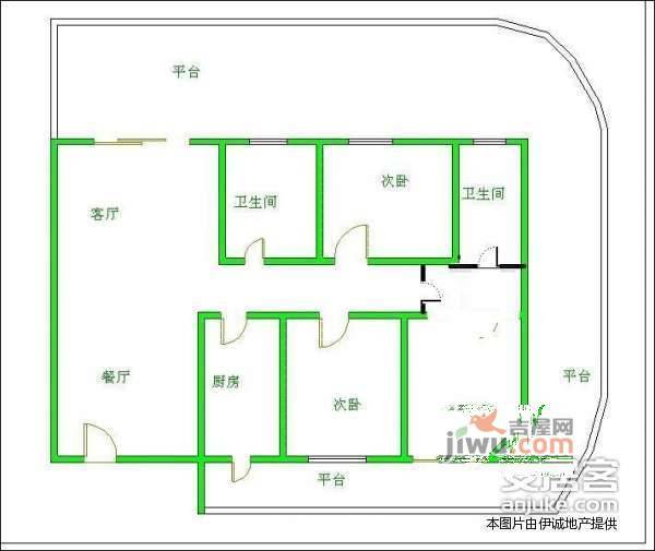 TT尚品3室2厅2卫142㎡户型图