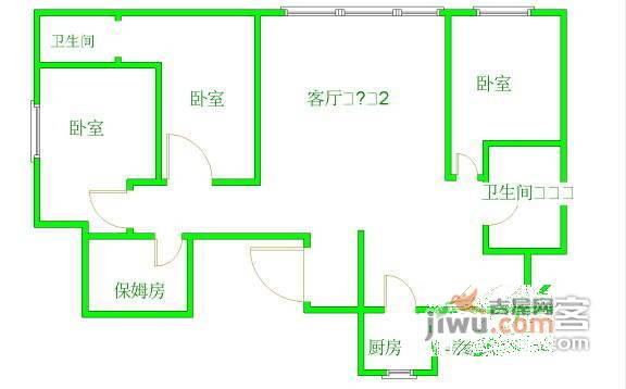 TT尚品3室2厅2卫142㎡户型图