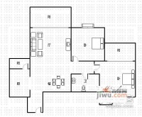 富丽城2室2厅1卫90㎡户型图