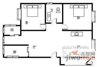 莲花新区2室2厅1卫120㎡户型图