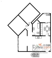 玉通巷小区2室2厅1卫89㎡户型图