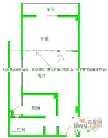 新联楠贵坊1室1厅1卫58㎡户型图