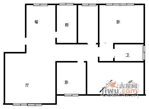 风林假日3室2厅2卫119㎡户型图