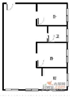 锦天国际2室1厅1卫87㎡户型图