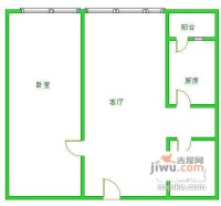 锦天国际1室1厅1卫户型图