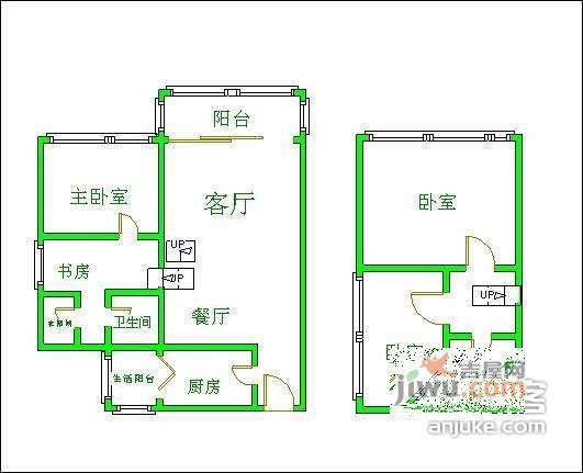 锦官秀城4室2厅2卫156㎡户型图