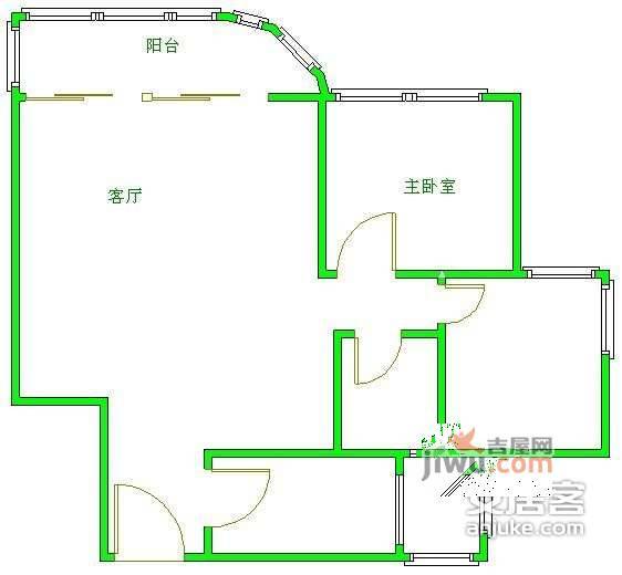 锦官秀城2室2厅1卫94㎡户型图