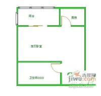 新和名座1室0厅1卫42㎡户型图