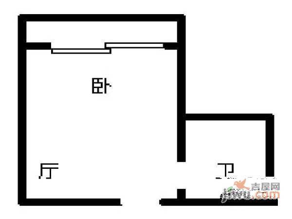 新和名座1室0厅1卫42㎡户型图