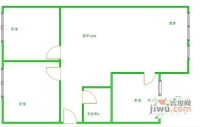 兰园3室2厅1卫107㎡户型图