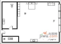 叠翠峰1室0厅1卫49㎡户型图