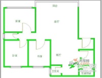 五彩生活3室2厅1卫户型图