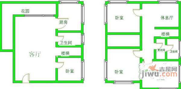 蓝山美树5室3厅3卫216㎡户型图