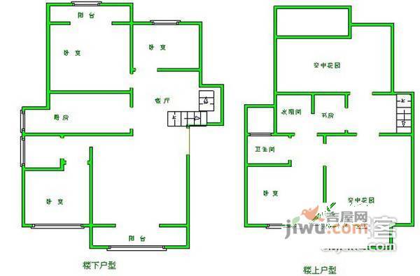 香槟花园4室2厅2卫198㎡户型图