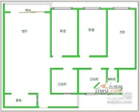 红牌楼广场3室2厅2卫119㎡户型图