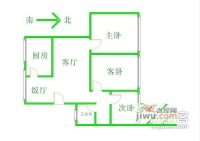 玉林名居3室1厅1卫109㎡户型图