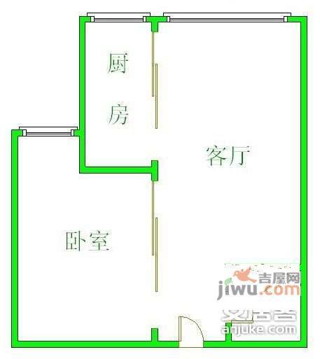 凯悦新城1室1厅1卫110㎡户型图