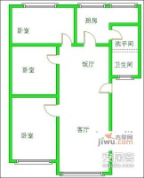 蜀馨苑B区3室2厅1卫153㎡户型图